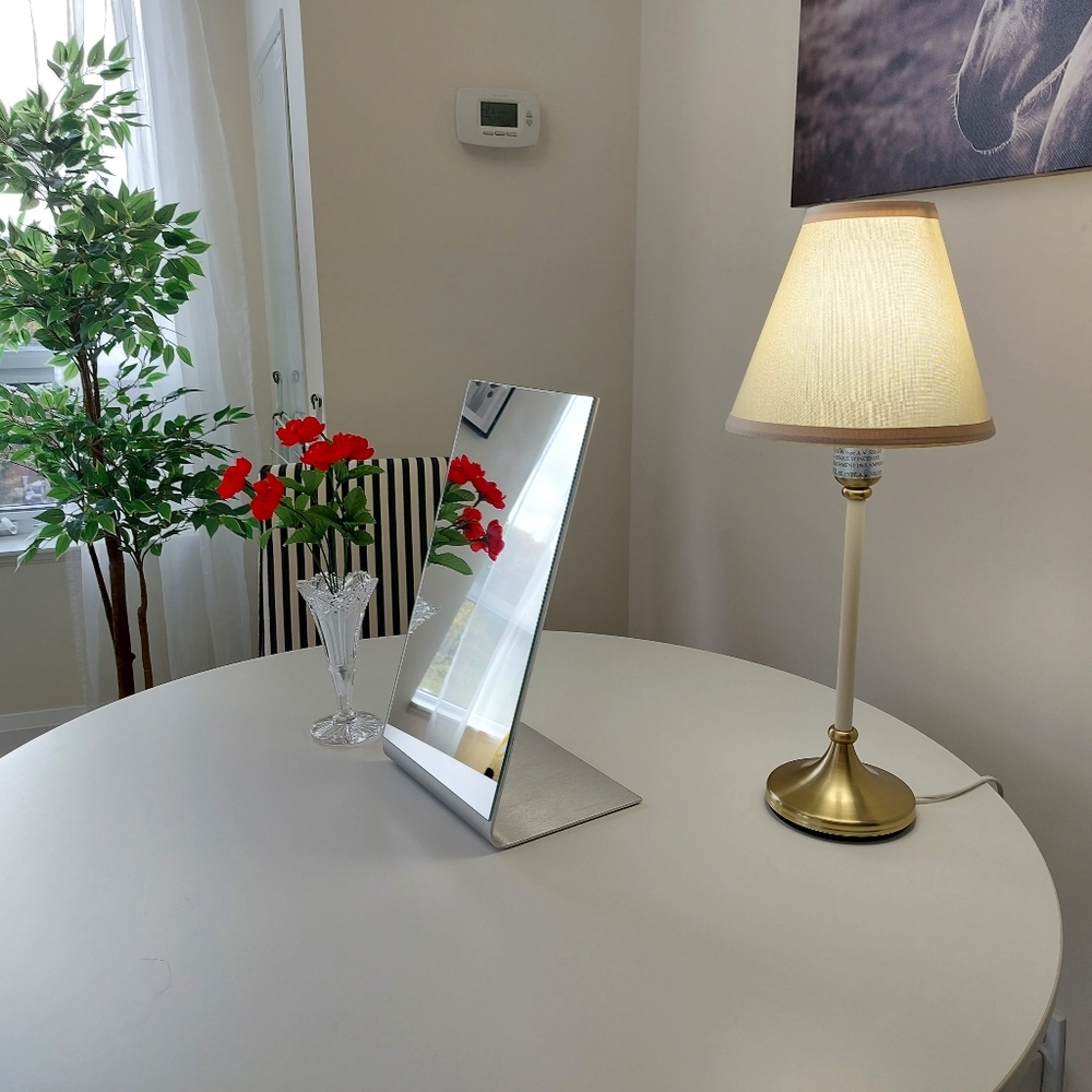 Ikea Table Mirror Brushed Metal